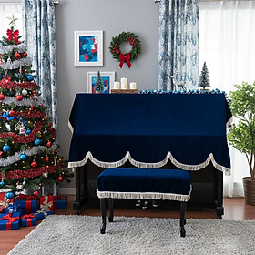 Khăn phủ đàn piano cơ đàn piano điện tử 88 phím trang trí giáng sinh noel năm mới Tết - Hàng chính hãng