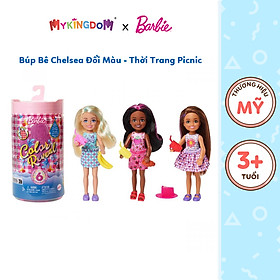 Đồ Chơi BARBIE Búp Bê Chelsea Đổi Màu- Phiên Bản Thời Trang Picnic HKT81