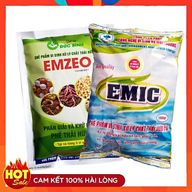 Combo Emzeo & Emic Ủ phân đậu tương, phân cá, rác thải gia đình - Gói 200gr