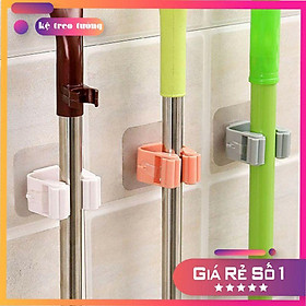 Mua Móc dán tường kẹp giữ cây lau nhà  móc treo chổi chịu lực 6kg