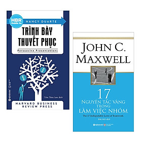 Combo 2 Cuốn Sách Kỹ Năng Làm Việc Hay Để Thành Công: HBR Guide To – Trình Bày Thuyết Phục (Tái Bản 2018) + 17 Nguyên Tắc Vàng Trong Làm Việc Nhóm (Tái Bản 2018) / Tặng Kèm Bookmark Happy Life