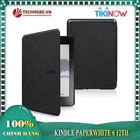 Combo Máy đọc sách Amazon Kindle Paperwhite 6 (Gen 12th) Kèm Bao Da, Mới nguyên Seal - Hàng chính hãng  - 32GB - Đen