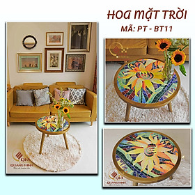 Mua Bàn trà gốm Hoa mặt trời- BT11