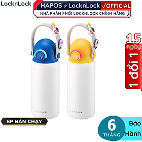 Mua Bình giữ nhiệt Lock&Lock DIY Strap Tumbler 350ml LHC3283 - Hàng chính hãng kèm sticker ngộ nghĩnh cho bé - Hapos