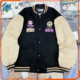 Áo Khoác BomBer Nam Nữ Thêu Sticker Trước Sau , Phối Màu Cực Teen, Mặc 4 Mùa, Vải Mềm Mịn Chống Nắng Cực Tốt, Form Dưới 75kg Thích Hợp Các Bạn Trẻ Tuổi Teen Nam Và Nữ
