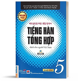 Sách - Giáo trình tiếng Hàn tổng hợp cao cấp 5 – bản đen trắng (phiên bản mới) ( tặng kèm bookmark thiết kế)