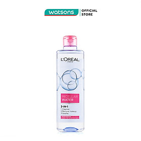 Tẩy Trang L'Oreal Paris Skincare Make Up Remover Micellar Sensitive Skin Dưỡng Ẩm 400ml