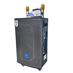 Mua Loa kéo Bluetooth di động Bass 30-3 đường tiếng 4 bánh xe tay kéo sang trọng Thùng gỗ cao cấp tặng 2 mic không dây Hàng chính hãng AZPRO