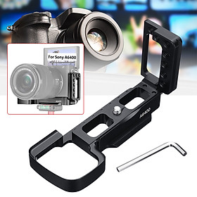 Aluminum Quick Release L Plate/Bracket Hand Grip Holder For SONY A6400 Camera