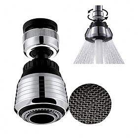 Mua Combo 2 đầu vòi tăng áp điều hướng 360 độ với 2 chế độ tiết kiệm nước (Bạc)