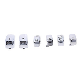 Switch Housing Button Caps Kit for Harley XL Dyna Softail 2011 2012 2013 2014 2015 Chrome