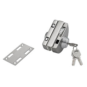 Khóa Bán Nguyệt Inox Cho Cửa Kính Cường Lực, Kính Thường, Lắp Đặt Không Phải Khoan Cắt Kính, Nhanh Chóng Tiện Lợi. Takyhome 3205