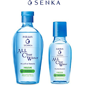 Combo Nước Tẩy Trang Sạch Thoáng Senka A.L.L.Clear Water Fresh 230ml Và 70ml