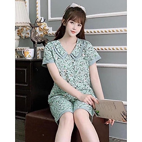 đồ bộ mặc nhà mẫu lửng, chất lụa hàn