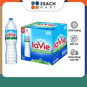 Thùng 12 Chai Nước uống đóng chai Lavie - Chai 1.5L