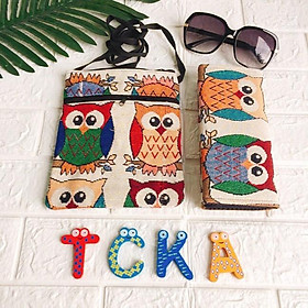 Mua COMPO 2 MÓN TÚI BÓP THỔ CẨM (4 CON CÚ)