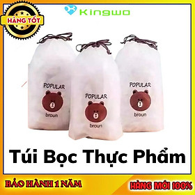 Mua Màng bọc thực phẩm co giãn siêu dai có chun hình túi gấu set 100 chiếc