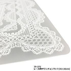 Khăn trải bàn PVC hình chữ nhật 30x42cm - Hàng nội địa Nhật Bản nhập khẩu chính hãng