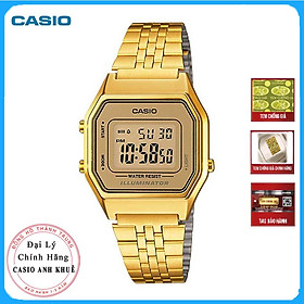 Đồng hồ nữ dây kim loại Casio LA680WGA-9DF