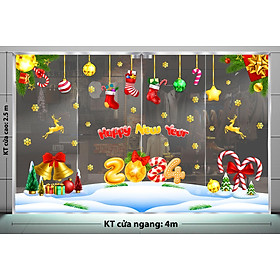Mua DECAL TRANG TRÍ NOEL 2024 CHO CỬA HÀNG DẦU THƠM
