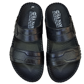 Dép Nam Quai Ngang HÀ NAM Da Bò Thật Cao Cấp DNA2083