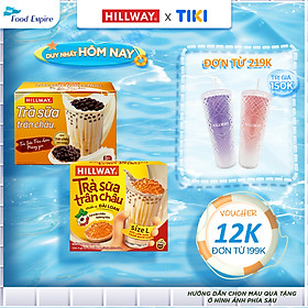 Combo Hộp Trà Sữa Trân Châu Hillway Vị Truyền Thống & Hộp Trà Sữa Trân Châu Hoàng Kim Hillway Size L