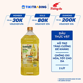 Dầu ăn Cooking Oil Nutri Plus Tường An chai 2 lít