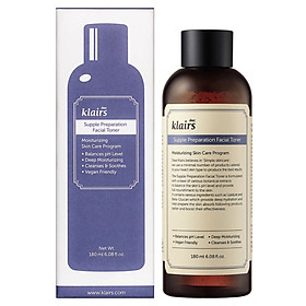 Nước hoa hồng Dear Klairs Supple Preparation Facial Toner 180ml