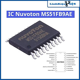 Mua IC Nuvoton MS51FB9AE dải điện áp 2.4-5.5V