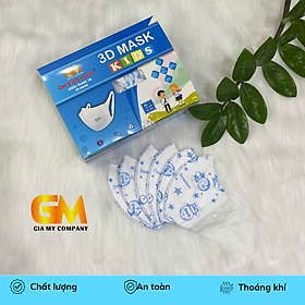 Combo 250 chiếc - 5 Hộp Khẩu Trang 3D Trẻ Em- Giá Gốc Tại Xưởng Gia Mỹ