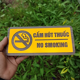 Mua Biển Cấm Hút Thuốc (No Smoking) Gương Vàng DOHU34 - Sang Trọng  Hiện Đại