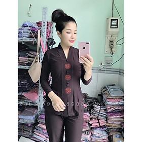 Đồ Lam Đi Chùa # Thun Lắc Đồng Tiền # Đồ Bộ # Quần Áo Nữ # Đồ Trung Niên