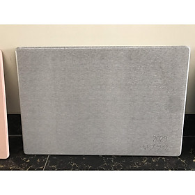 Mua Thảm Đá Chùi Chân Siêu Thấm Công Nghệ Nhật Bản Thảm đá siêu thấm trơn 1 mầu không khắc hình TD02 - Xám
