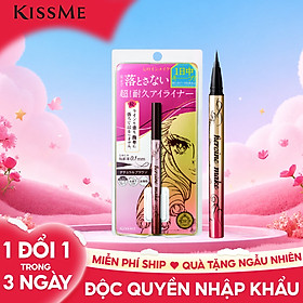 Bút Kẻ Mắt Nước Nét Siêu Sắc Mãnh Chống Trôi Kissmee Horoine Make Eyeliner Rich Keep 0.4 mL - Màu Đen