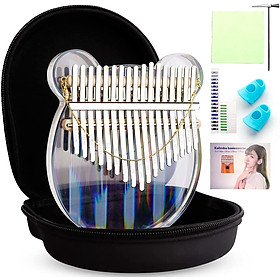 Mua Đàn Kalimba 17 Phím Acrylic Trong Suốt Tonic KIMI-10S (Hộp cứng chống sốc  Búa chỉnh âm  Sticker dán note  Khăn lau  Sách học) - Kèm Bọc Bảo  Vệ Móng