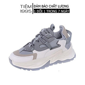 Giày thể thao nữ, giày sneaker đế màu kiểu dáng Hàn Quốc 5 phân - GSK023