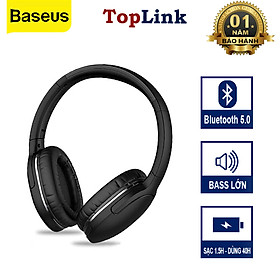 Tai Nghe Chụp Tai Không Dây Cao Cấp Baseus Encok Wireless Headphone D02 Pro Bluetooth 5.0 Âm Thanh Hifi Loa Siêu Trầm - Hàng Chính Hãng