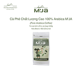 Cà Phê Chất Lượng Cao 100% Arabica M'JA - Hương Thơm Trái Cây Nhiệt Đới, Vị Chua Nhẹ - Túi Zip 500g