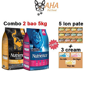 Thức Ăn Cho MèoNutrience Tặng 5 Lon Pate + 3 Sốt Kem Aatas Cat Da Lông