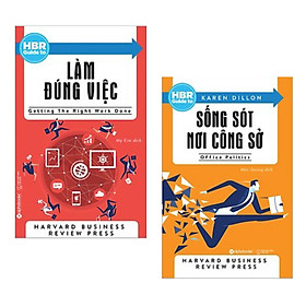 Combo sách kỹ năng làm việc hay cho bất kỳ ai - HBR Guide to : Làm đúng việc + Sống sót nơi công sở - Tặng kèm Postcard HAPPY LIFE