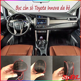 Bọc cần số, phanh tay TOYOTA INNOVA 2017 - 2021 SỐ SÀN