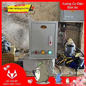 Mua Tủ điều khiển 3KW chống đảo pha Full thiết bị LS Hàn Quốc có trạng bị chống mất pha quá dòng