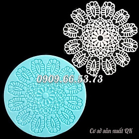 Khuôn làm bánh, rau câu, fondant silicon hoa văn nền bánh, viền bánh loại 13 cm – Mã số 1225