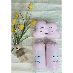 Bộ gối kèm chặn bông cho bé hình mây siêu dễ thương