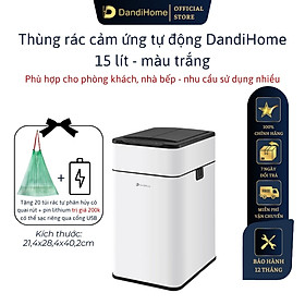 Thùng rác thông minh cảm ứng tự động đóng mở DandiHome - Tặng pin sạc Micro usb
