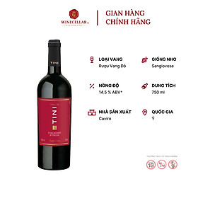 Rượu Vang Đỏ Tini Vino Rosso d Italia Limited Edition - Nhập Khẩu Chính
