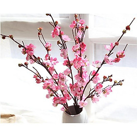 Mua Hoa giả  cành đào tết nhân tạo loại 94cm trang trí nhà cửa đẹp