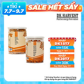 COMBO SIÊU TIẾT KIỆM - 1 Hũ Hạt Hạnh Nhân DK Harvest 250g + 1 Hũ Hạt Óc Chó DK Harvest 200g