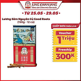 Lương Sâm Củ Khô Hàn Quốc Hộp Thiếc GOOD ROOTS KGC Jung Kwan Jang 150g (12 củ)