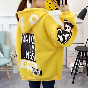 Áo Khoác Hoodie nữ FREESHIP Áo khoác nỉ cho nữ in hình ''RQY'' độc lạ mẫu mới nhất 2020